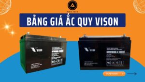 Bảng giá bình Acquy Vision cập nhật 2021