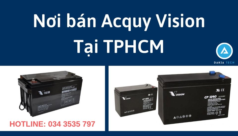Nơi bán Acquy Vision giá rẻ tại TPHCM