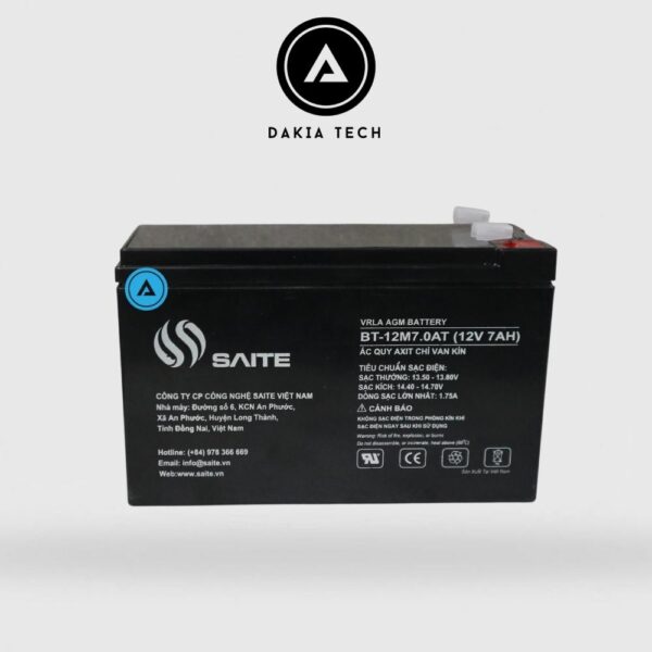 Ắc quy Saite 12V 7Ah Model BT-12M7.0AT 1