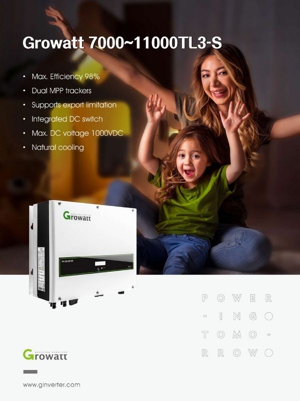 Inverter hòa lưới 3 pha Growatt 7000-11000TL3-S