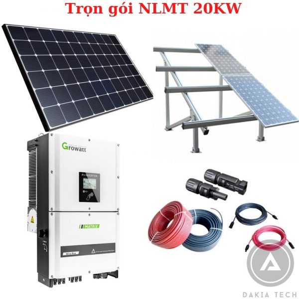 Trọn gói lắp đặt Điện Năng lượng mặt trời hòa lưới 20KW