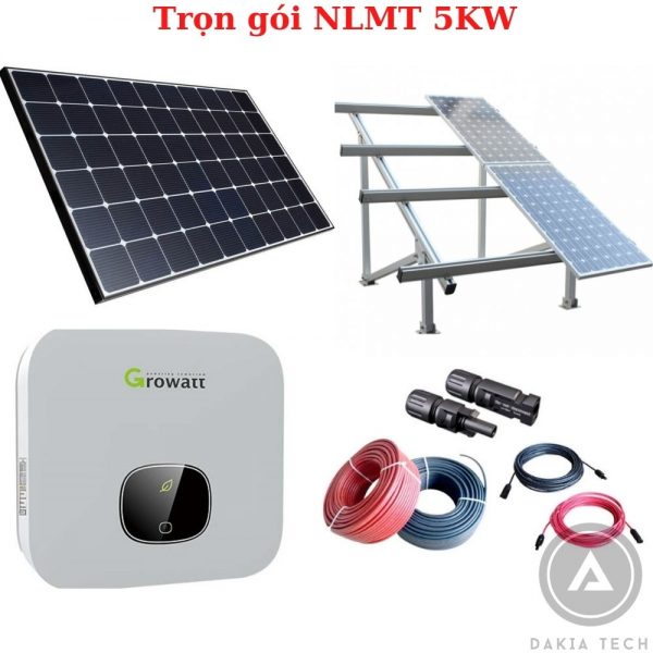 Trọn gói lắp đặt Điện Năng lượng mặt trời hòa lưới 5KW
