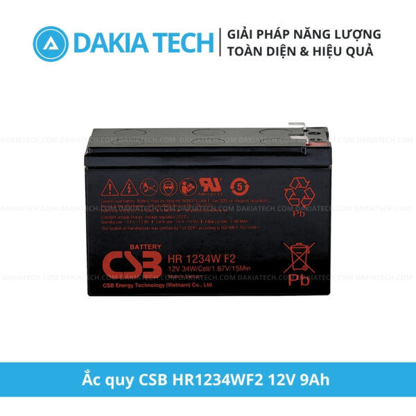 Ắc quy CSB 12V 9Ah, HR1234WF2