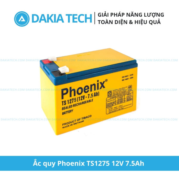 Ắc quy Phoenix 12V 7.5Ah TS1275