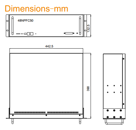 Kích thước Pin Lithium NARADA 48V 50Ah