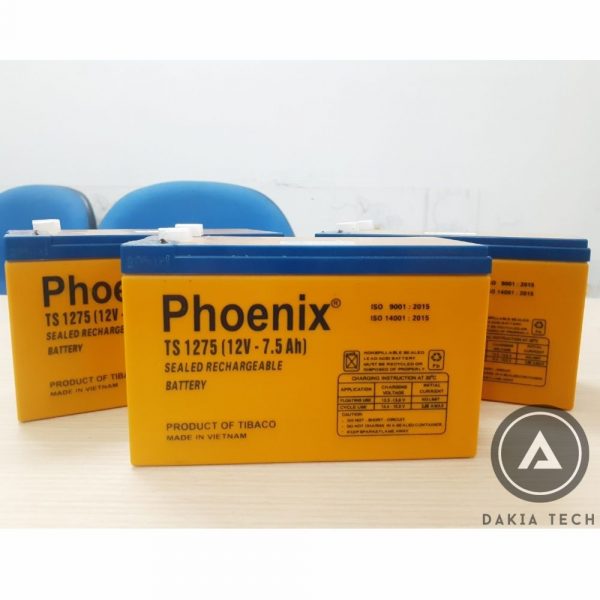 Ắc quy Phoenix 12V 7.5Ah TS1275 1