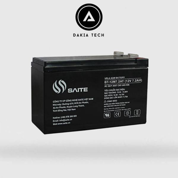 Ắc quy Saite 12V 7.2Ah Model BT-12M7.2AT 3