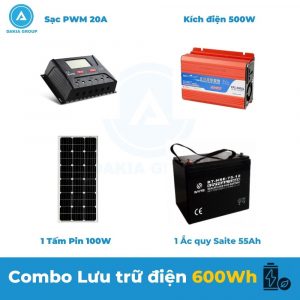 Nơi bán Combo Lưu trữ năng lượng mặt trời 600Wh