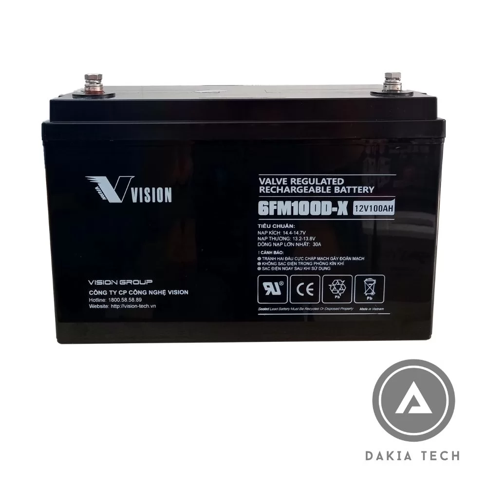 Bình ắc quy 12V 100Ah được dùng nhiều trong những hệ thống nào hiện nay? 3 Bình Ắc quy 12V 100Ah