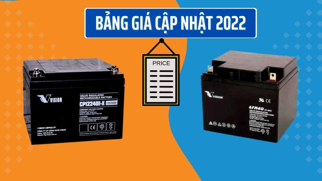 Bảng giá bình Ắc Quy Vision tại TPHCM cập nhật 2024 1