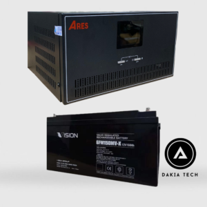 Combo Bộ lưu điện Ares AR0612-Ắc quy Vision 150Ah