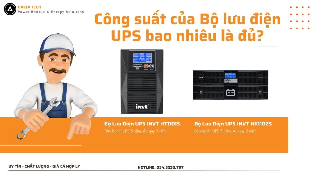 Công suất của UPS bao nhiêu là đủ?