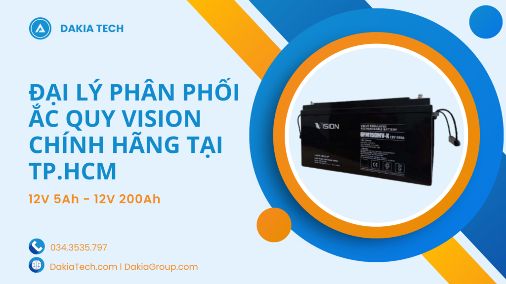 Đại lý phân phối Ắc quy Vision chính hãng tại TP HCM