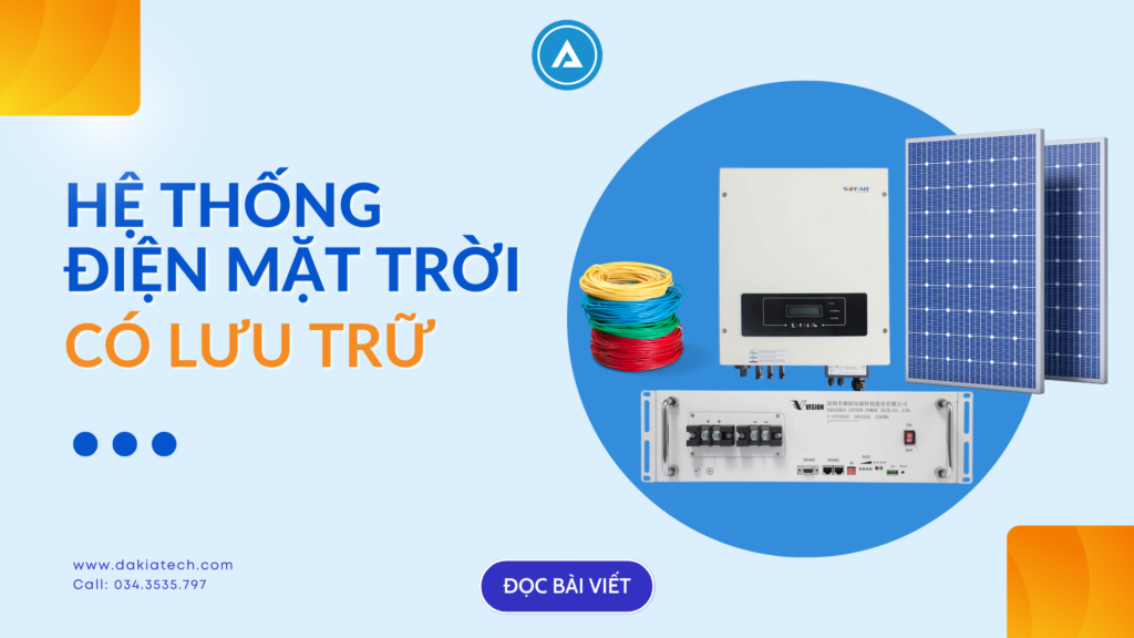 Hệ Thống điện mặt trời có lưu trữ