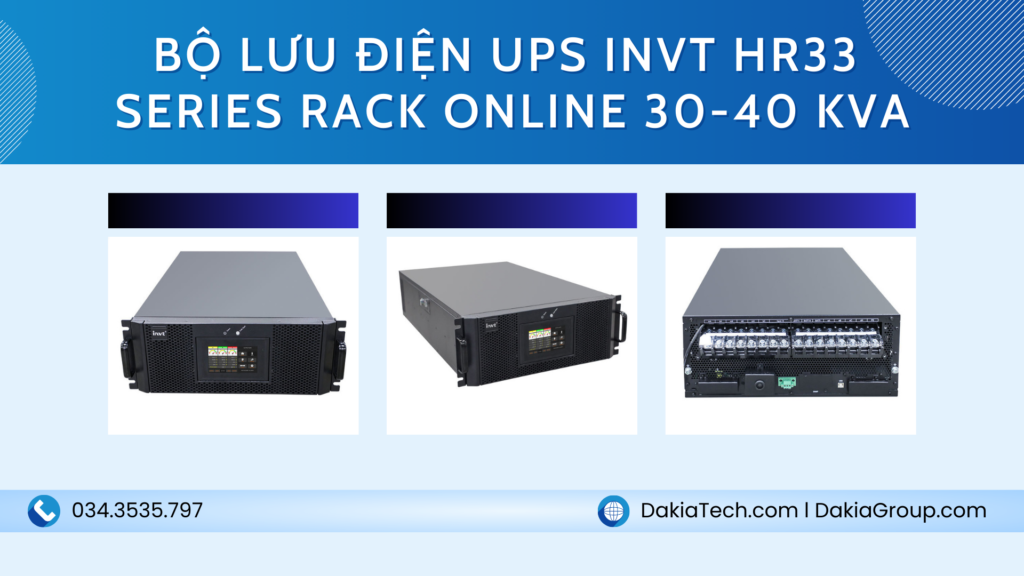 BỘ LƯU ĐIỆN UPS INVT HR33 Series RACK Online 30-40 kVA