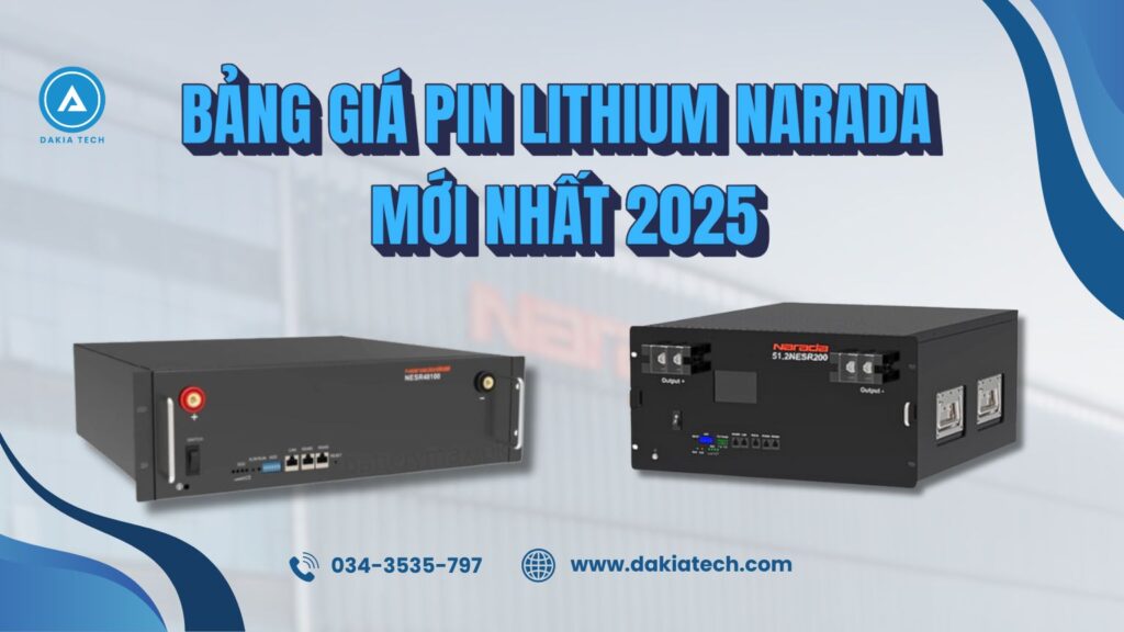 BẢNG GIÁ PIN LITHIUM NARADA 2