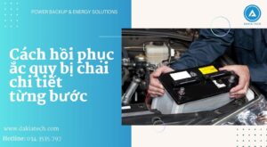 Cách hồi phục ắc quy bị chai chi tiết từng bước 2