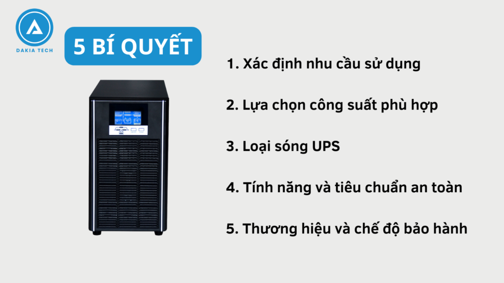 5 bí quyết lựa chọn bộ lưu điện phù hợp cho gia đình bạn