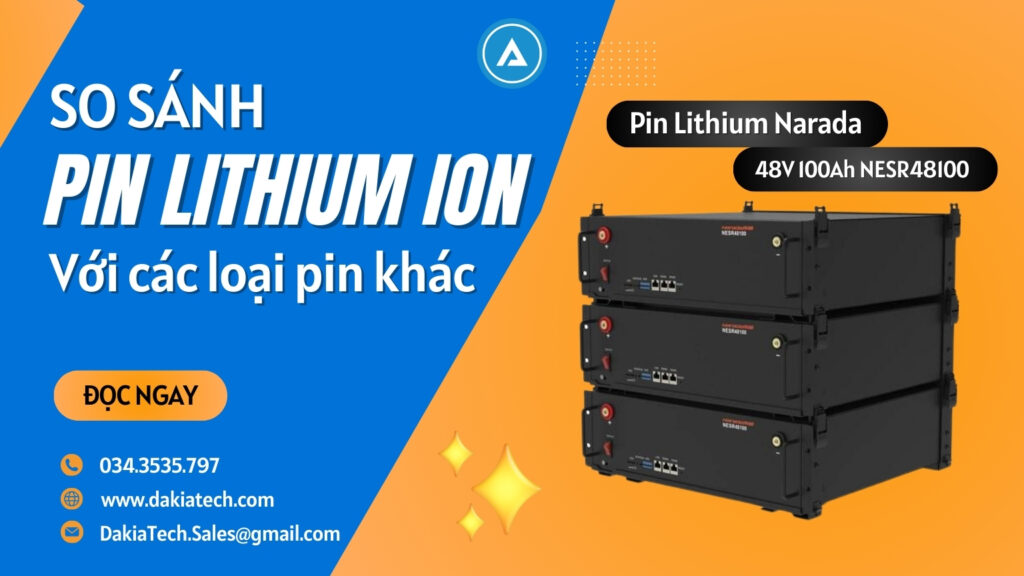 Pin lithium ion_ So sánh pin lithium ion với các loại pin khác