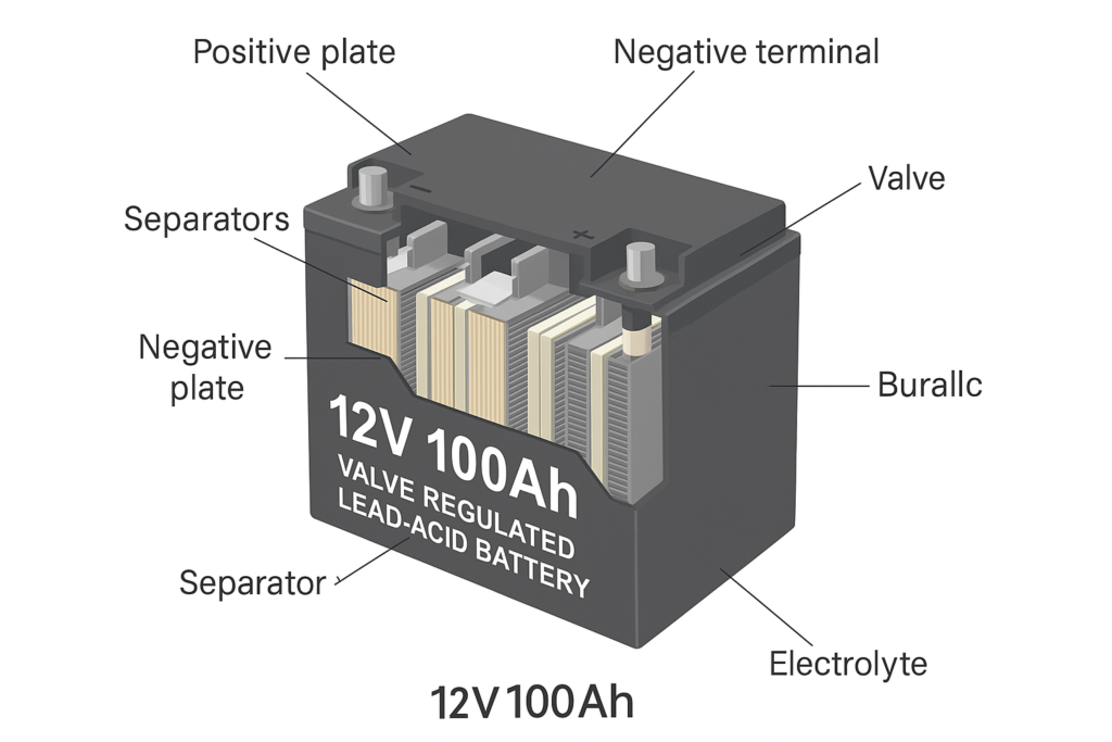 Bình ắc quy 12V 100Ah được dùng nhiều trong những hệ thống nào hiện nay? 2 Ắc quy 12V 100Ah