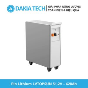 Mặt sau của pin Lithium LVTOPSUN 51.2V 628Ah lưu trữ 32kWh