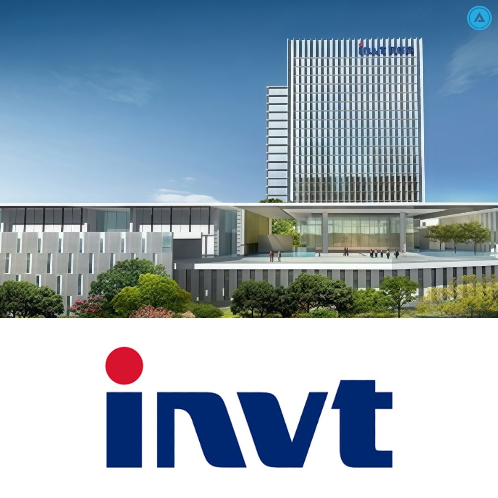 Trụ sở làm việc và logo của tập đoàn INVT