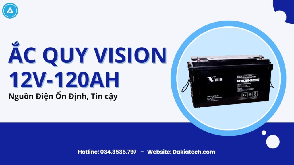 Ắc quy Vision 12V 120Ah – Giải pháp lưu trữ điện bền bỉ và ổn định 5 Ắc quy Vision 12V 120Ah – Giải pháp lưu trữ điện bền bỉ và ổn định