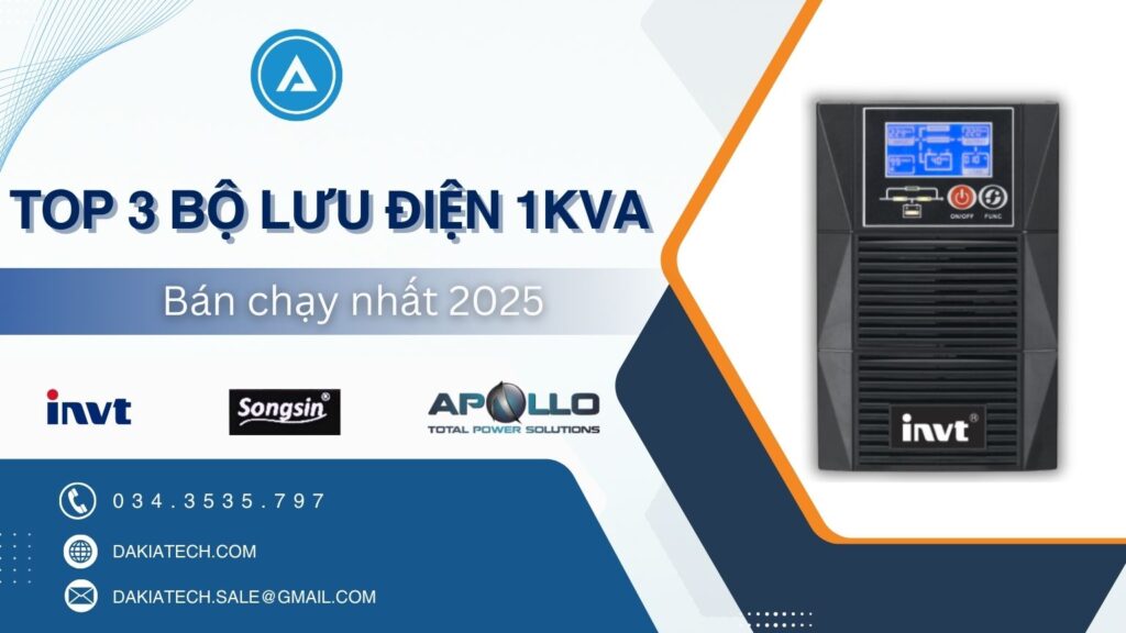 Top 3 bộ lưu điện 1kVA bán chạy nhất 2025