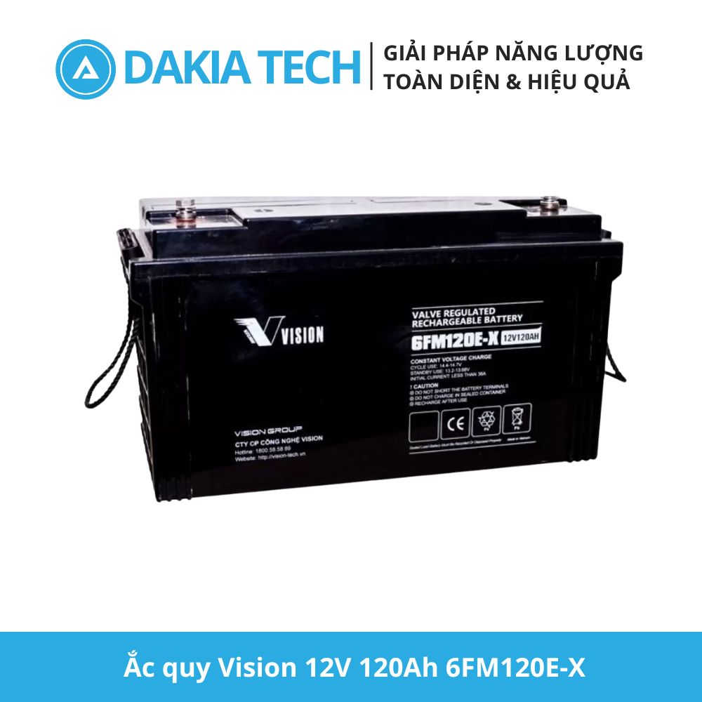 Ắc quy Vision 12V 120Ah chính hãng