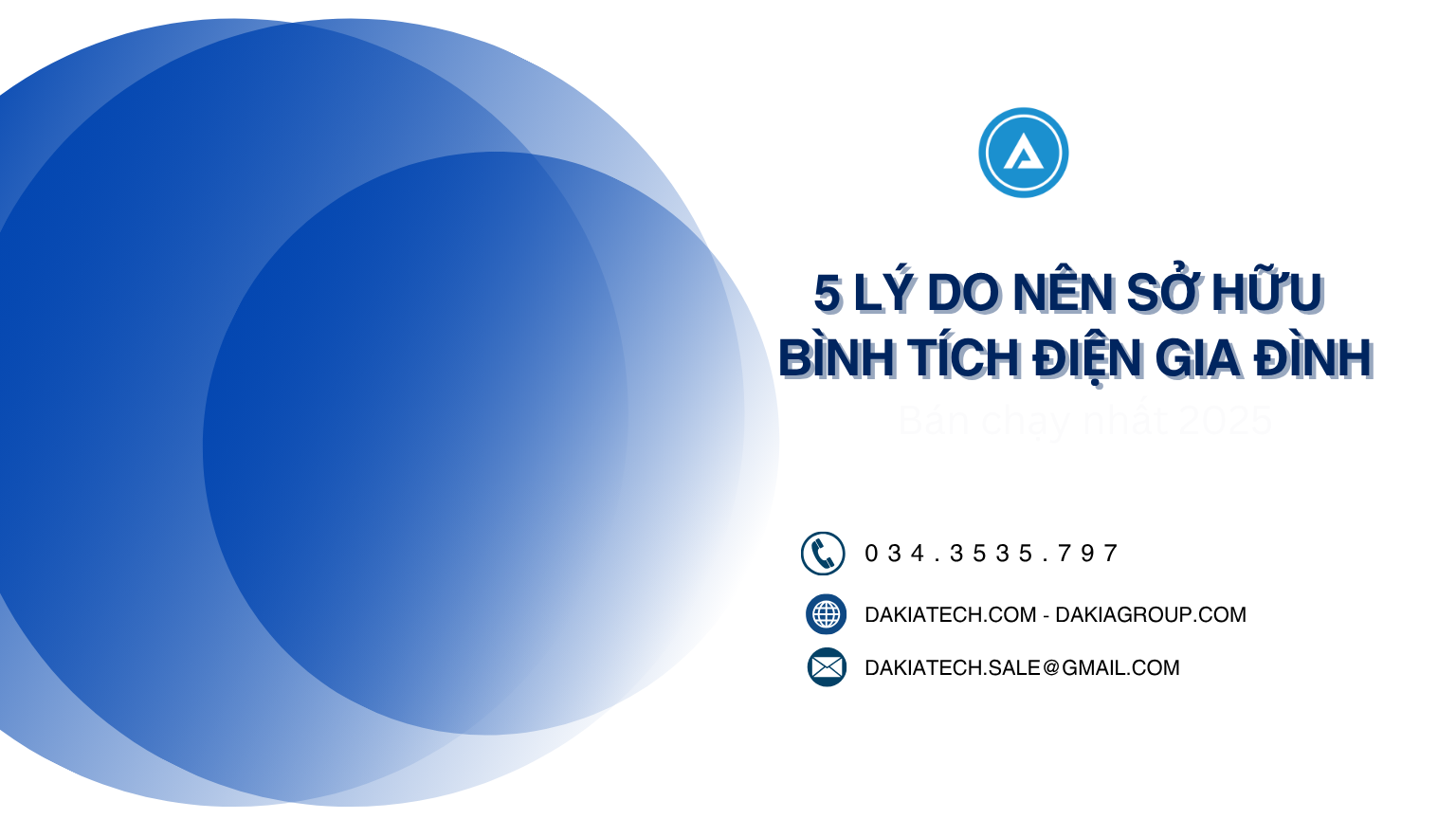 5 lý do nên sở hữu bình tích điện gia đình