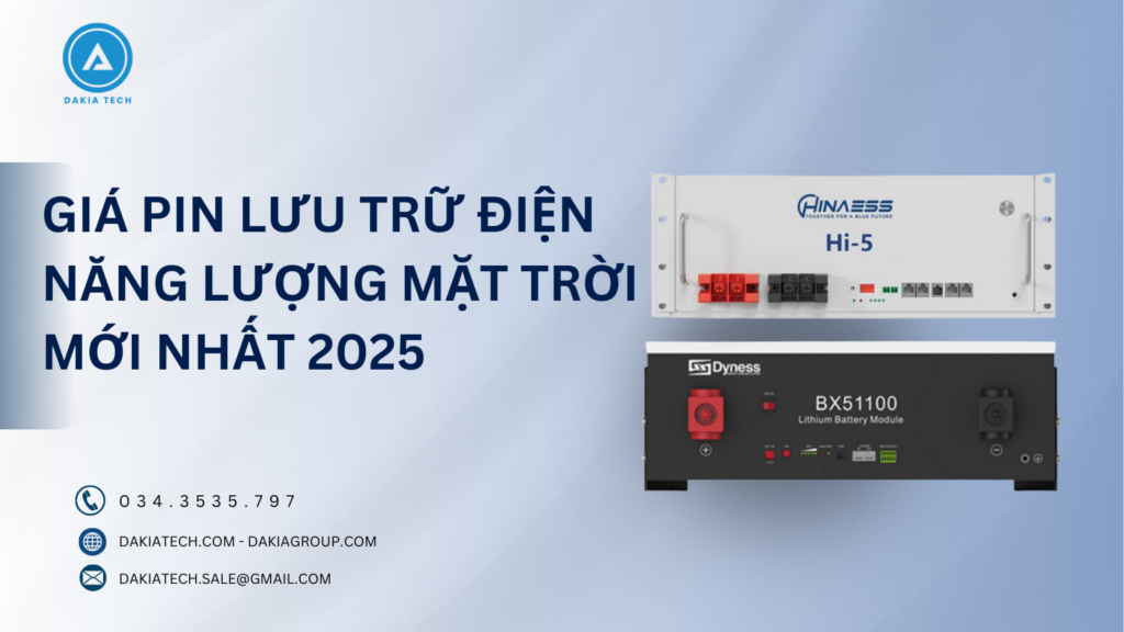 Giá pin lưu trữ điện năng lượng mặt trời mới nhất 2025 1 Giá pin lưu trữ điện năng lượng mặt trời