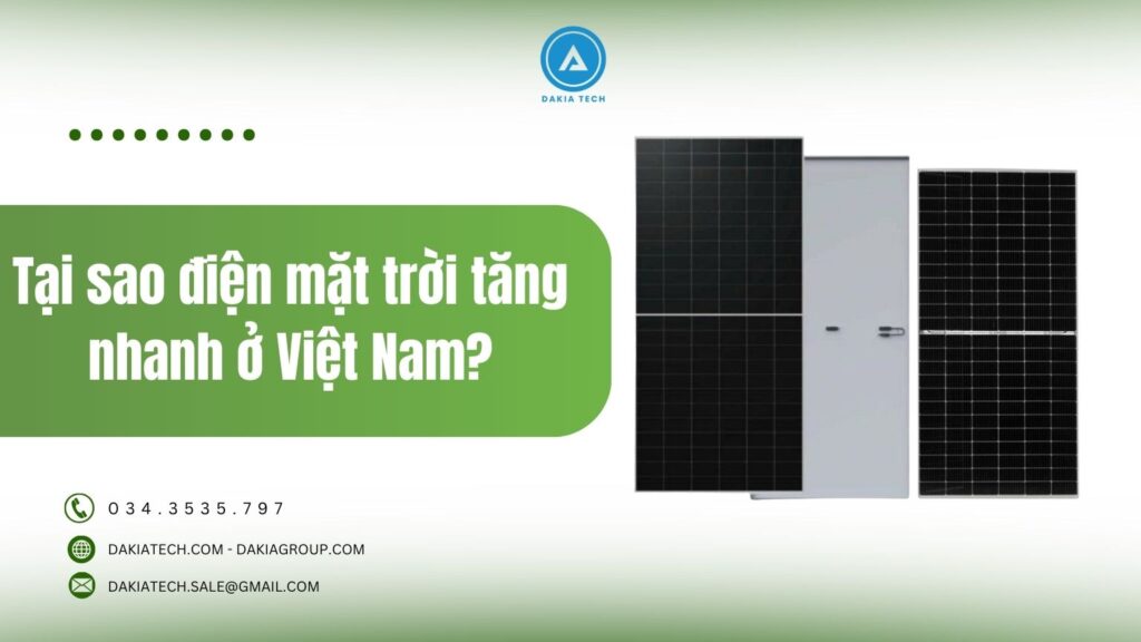 Tại sao điện mặt trời tăng nhanh ở Việt Nam? 1 Điện mặt trời