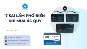 sai lầm phổ biến khi mua ắc quy