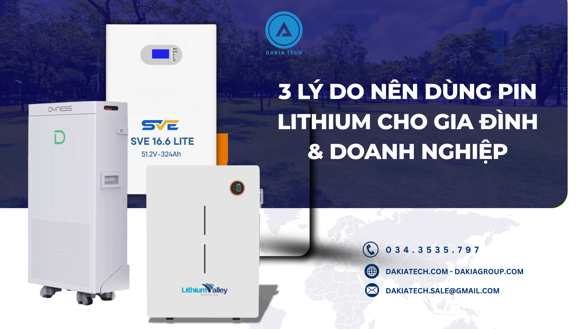 3 lý do nên dùng Pin Lithium cho gia đình & doanh nghiệp