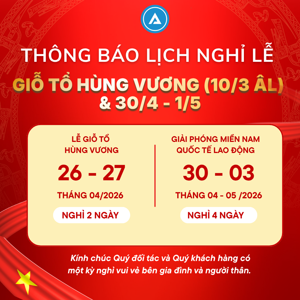 Thông báo lịch nghỉ lễ Giỗ Tổ Hùng Vương và 30/04 - 01/05 8 lịch nghỉ lễ Giỗ Tổ Hùng Vương và 30/04 - 01/05