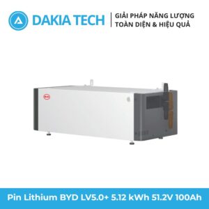 Pin Lithium BYD LV5.0+ 5.12 kWh 51.2V 100Ah 3 Pin Lithium BYD LV5.0+ 5.12 kWh 51.2V 100Ah 4