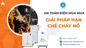 An toàn điện mùa mưa - giải pháp hạn chế cháy nổ
