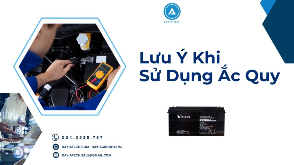 3 nguyên nhân phổ biến làm ắc quy bị phồng 1 Lưu ý khi sử dụng Ắc quy
