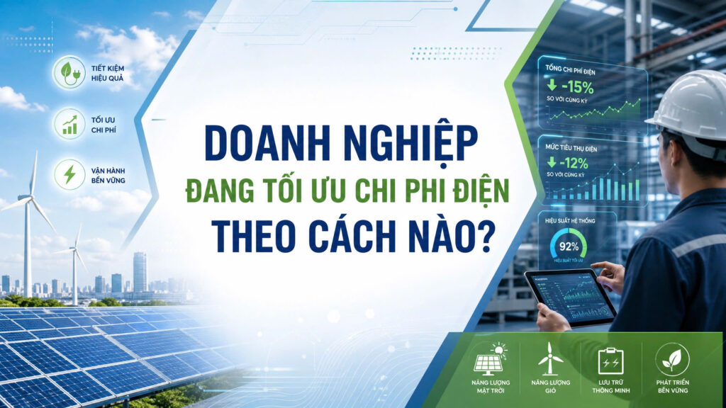 DOANH NGHIỆP ĐANG TỐI ƯU CHI PHÍ ĐIỆN THEO CÁCH NÀO? 1 Doanh nghiệp đang tối ưu chi phí điện theo cách nào