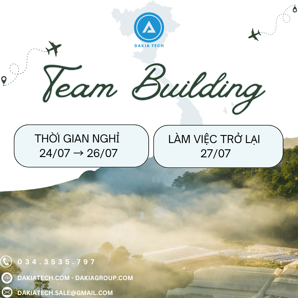 Thông báo lịch nghỉ Team Building năm 2026 2 Team Building