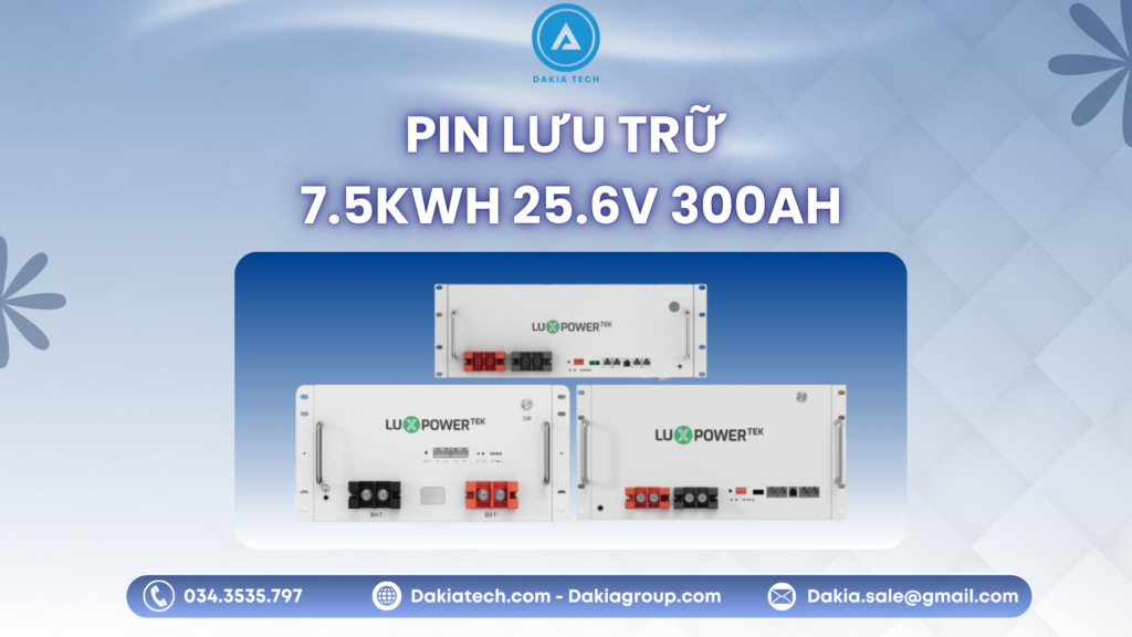 Pin lưu trữ 7.5kWh 25.6V 300Ah – Giải pháp lưu trữ điện mặt trời linh hoạt 1 Pin lưu trữ 7.5kWh 25.6V 300Ah – Giải pháp lưu trữ điện mặt trời linh hoạt 1