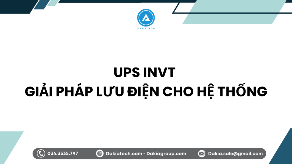 UPS INVT: Đa dạng giải pháp lưu điện cho doanh nghiệp và hệ thống kỹ thuật 1 UPS INVT: Đa dạng giải pháp lưu điện cho doanh nghiệp và hệ thống kỹ thuật 1